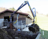 FARMA 6.3 log crane installed to handle waste