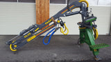 FARMA 6.3D crane folded up with outrigger legs.