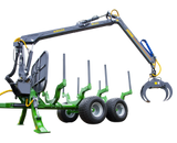 FARMA 7,0-12 forestry crane and trailer.