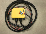 Joystick control of Mecanil grapple saw when installing in harvester or excavator.