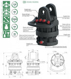 12 ton Formiko hydraulic roator for use on larger harvesters and forwarders.