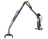 FARMA 8.5 slef loading crane features 2 hydraulic telescopic extensions.