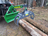 Large log grapple used for skidding logs with tractor.