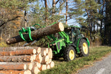 John  Deere with log grab