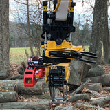 Will's tree service self-installed saw attachment for grapples