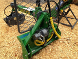Hydraulic winch attachment for log skidding grapple from FARMA
